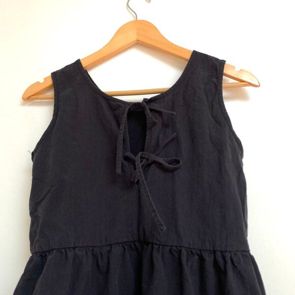 Tradlands Birdie Dress in Crinkle Cotton Black - Picture 2 of 5